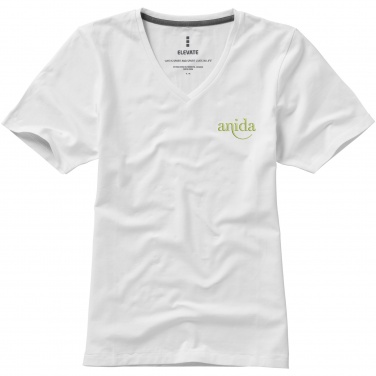 Logo trade liikelahjat tuotekuva: Kawartha short sleeve women's organic V-neck t-shirt