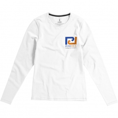 Logo trade liikelahjat mainoslahjat kuva: Ponoka long sleeve women's organic t-shirt
