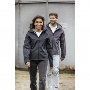 Logo trade mainoslahja ja liikelahja tuotekuva: Coltan-softshell-takki miehille, GRS-kierrätetty