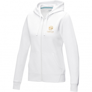 Logotrade liikelahjat mainoslahjat tuotekuva: Ruby women’s organic recycled full zip hoodie