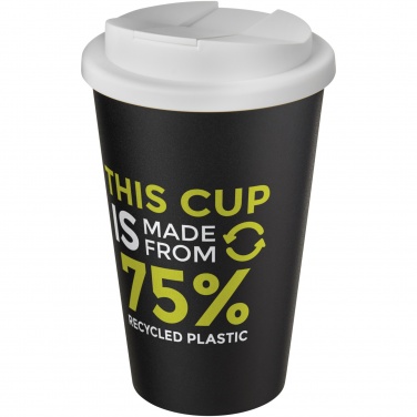 Logotrade mainostuotet kuva: Americano® Eco 350 ml kierrätysmuki läikkymättömällä kannella