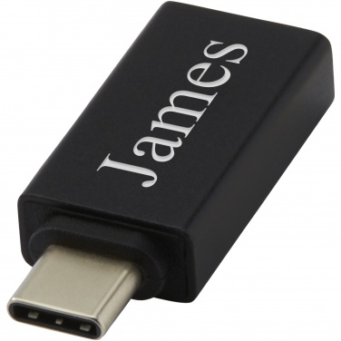 Logo trade liikelahja mainoslahja tuotekuva: ADAPT alumiininen USB-C-USB-A 3.0 -sovitin