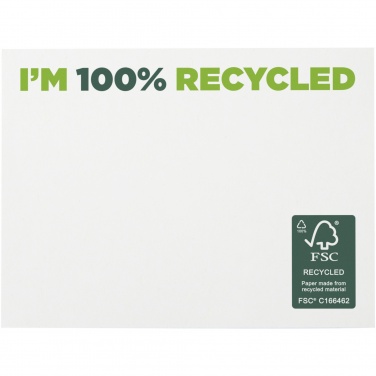 Logotrade mainoslahjat ja liikelahjat tuotekuva: Sticky-Mate®kierrätetyt tarralaput 100 x 75 mm