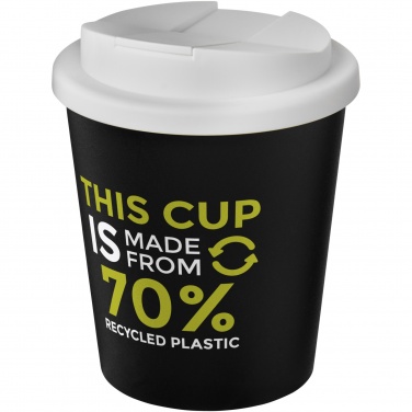 Logo trade mainoslahjat ja liikelahjat kuva: Americano® Espresso Eco 250 ml kahvimuki kierrätetystä materiaalista. Läikkymätön kansi.