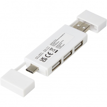 Logo trade mainoslahja kuva: Mulan Kaksois USB 2.0 -hubi