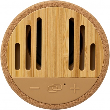Logo trade mainoslahja kuva: Cerris 5 W:n Bluetooth®-kaiutin korkkimateriaalia