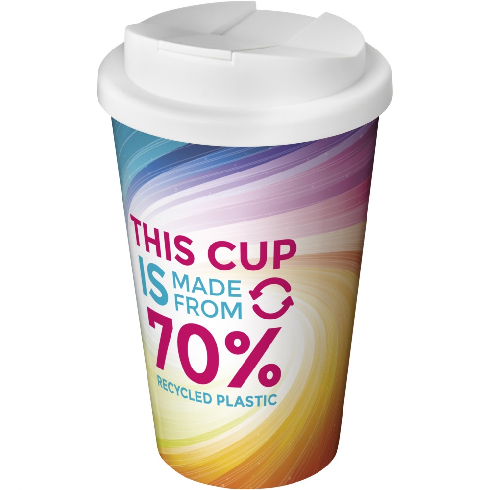 Logo trade liikelahja kuva: Brite-Americano® Eco 350 ml:n läikyttämätön eristetty kahvimuki