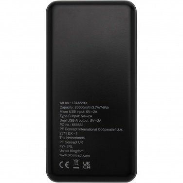 Logotrade mainostuotet kuva: Loop 20 000 mAh:n varavirtalähde kierrätetystä muovista 