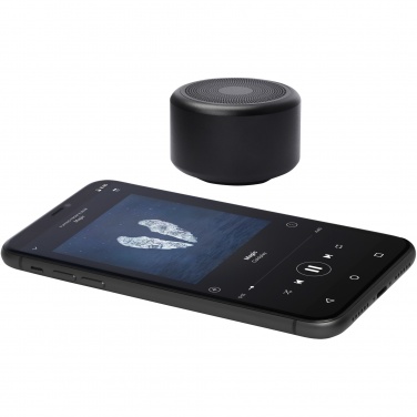 Logo trade mainoslahja ja liikelahja tuotekuva: Rise 3 W:n RCS-kierrätetystä alumiinista valmistettu Bluetooth®-minikaiutin 