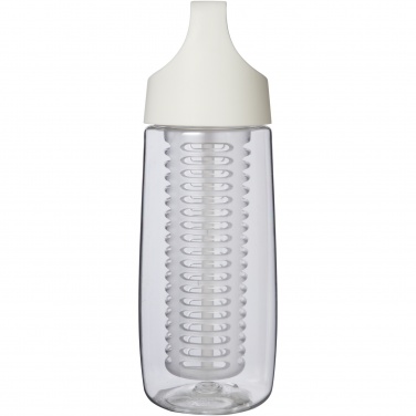 Logo trade liikelahja mainoslahja tuotekuva: HydroFruit 700 ml:n urheiluvesipullo kierrätetystä muovista läppäkannella ja uuttajalla