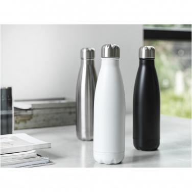 Logotrade mainoslahja tuotekuva: Cove 500 ml:n RCS-sertifioidusta kierrätetystä ruostumattomasta teräksestä valmistettu tyhjiöeristetty pullo 