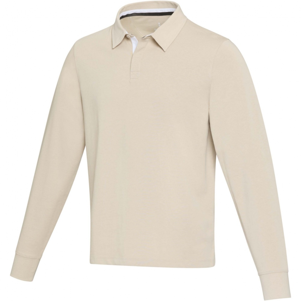 Logo trade liikelahjat tuotekuva: Clyde unisex organic rugby polo sweatshirt