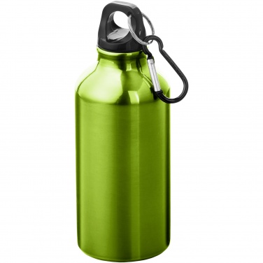 Logo trade mainostuotet tuotekuva: Oregon 400 ml:n alumiininen vesipullo karabiinikoukulla