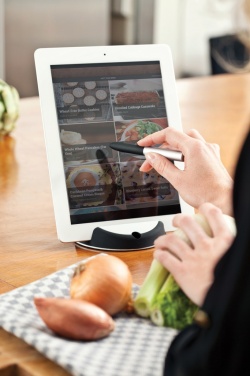 Logo trade liikelahjat mainoslahjat kuva: Chef-tablettiteline kosketuskynällä