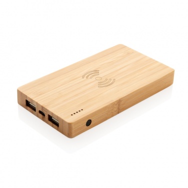 Logotrade mainoslahjat ja liikelahjat tuotekuva: Bamboo 4000 mAh:n langaton 5W varavirtalähde