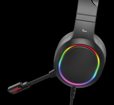 Logo trade mainoslahja kuva: RGB pelikuulokkeet
