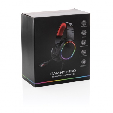 Logotrade liikelahjat mainoslahjat tuotekuva: RGB pelikuulokkeet