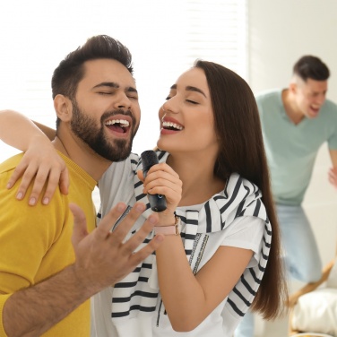 Logo trade liikelahjat tuotekuva: Singvibe RCS karaokesarja tuplamikrofonilla kierrätysmuovia