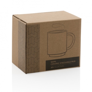Logo trade mainostuote kuva: Keraaminen pinottava muki 180ml