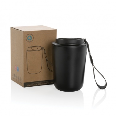Logo trade mainoslahja kuva: Cuppa RCS re-steel vakuumimuki kantolenkillä