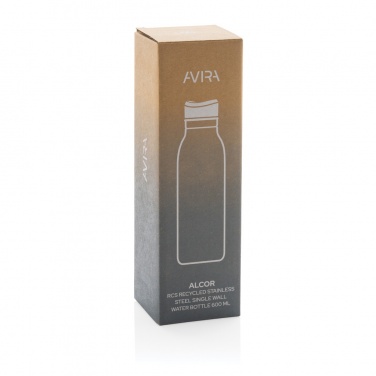 Logotrade liikelahjat mainoslahjat tuotekuva: Avira Alcor RCS yksiseinäinen re-steel vesipullo 600 ML