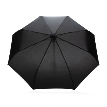 Logotrade mainostuotet kuva: 21" Impact AWARE™ RPET 190T auto open/close bambusateenvarjo