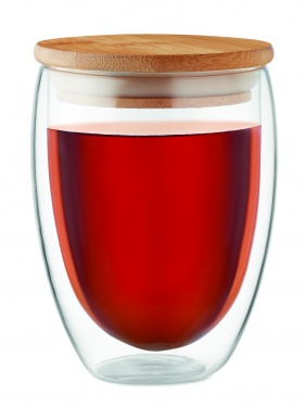 Logo trade mainoslahja kuva: Bambu borosilikaattilasi 350 ml Cologne