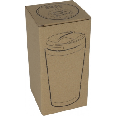 Logo trade mainostuotet tuotekuva: Ruostumattomasta teräksestä valmistettu muki BAMBOOGARDEN 400 ml