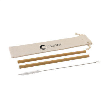Logotrade mainoslahjat kuva: ECO Bamboe Straw Set bambupillit