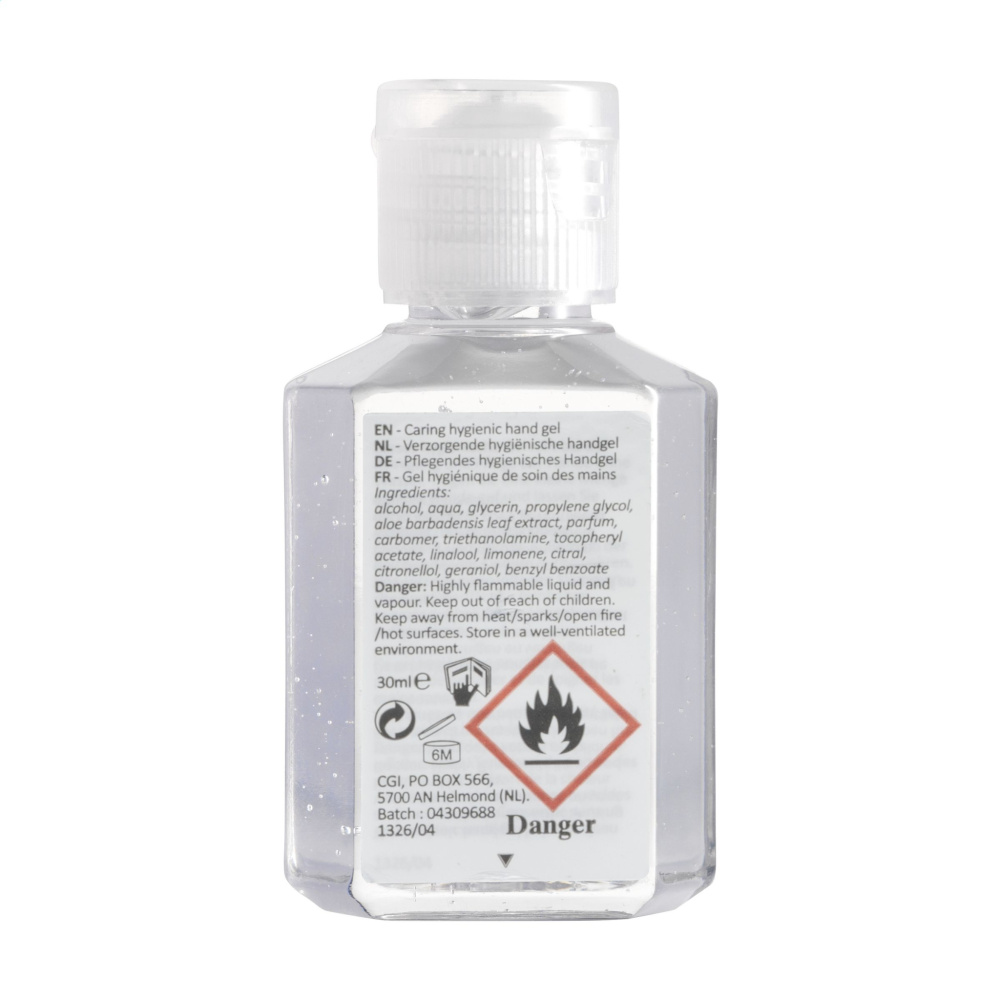 Logotrade mainoslahjat kuva: Caring Hygienic Hand Gel 30 ml