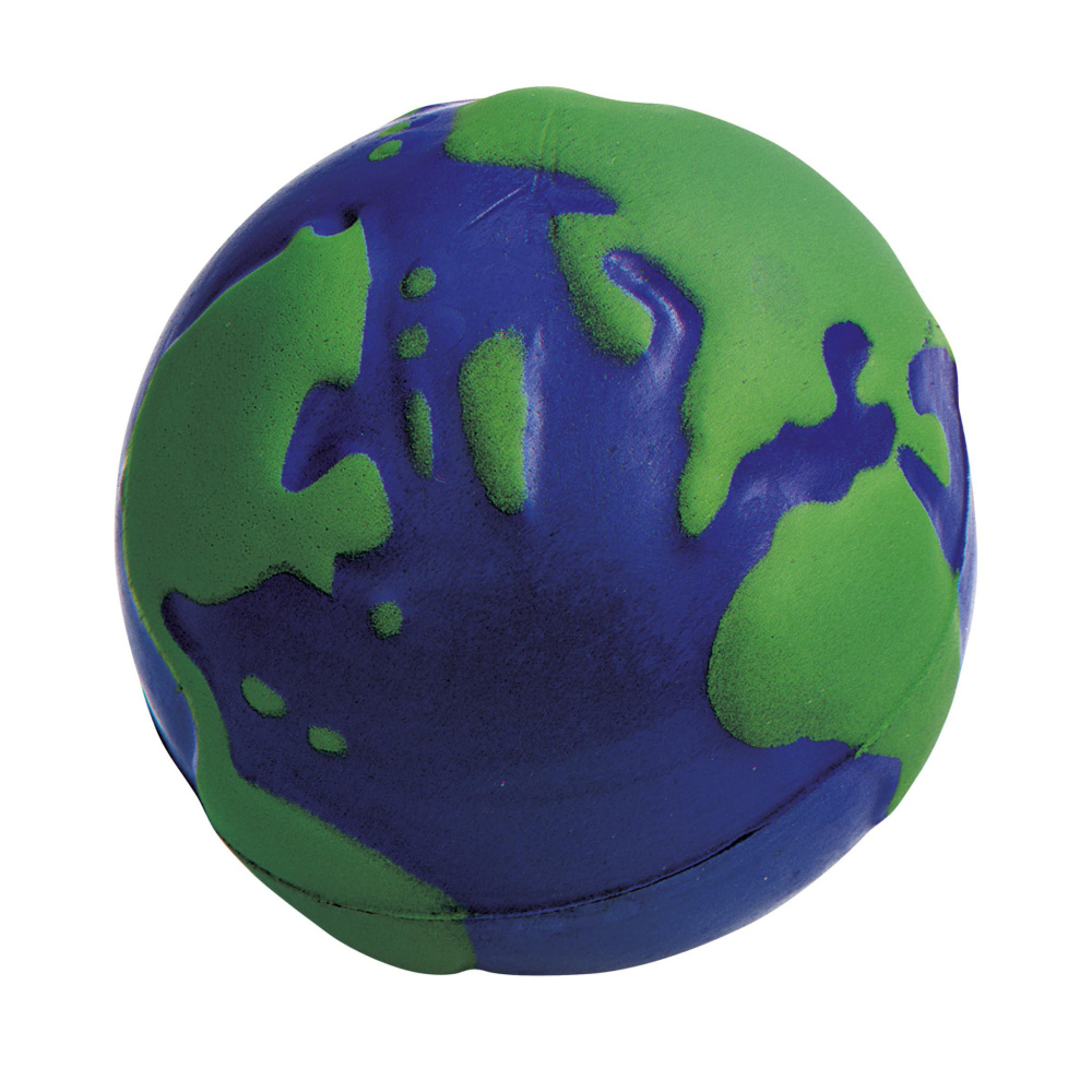 Logotrade mainoslahja tuotekuva: StressGlobe Ø 6,5 cm stressipallo