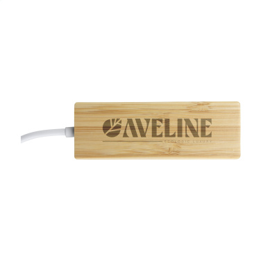Logo trade liikelahja kuva: Bambu USB-keskitin