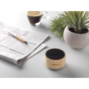 Logo trade mainoslahja ja liikelahja tuotekuva: Langaton Wave Bamboo -kaiutin