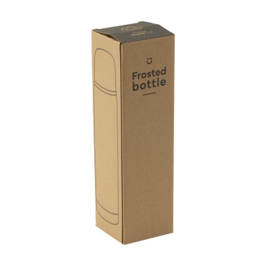 Logo trade mainoslahjat tuotekuva: Frosted Bottle RCS Recycled Steel 500 ml lämpöpullo