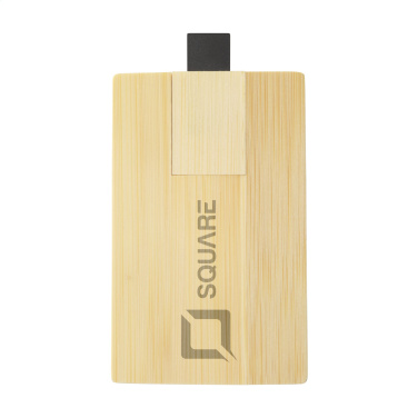 Logo trade mainostuote kuva: Luottokortti USB Bamboo 16GB