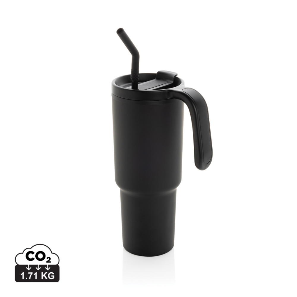 Logo trade mainoslahjat tuotekuva: Graphic 360 RCS kierrätysteräksestä valmistettu muki 900 ml