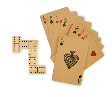 Logo trade mainoslahjat tuotekuva: Domino- ja korttisetti