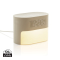 LumaRise RCS -herätyskello, valkoinen kohina, kierrätysmuovi, beige