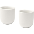 Male 90 ml:n keraamiset espressokupit – 2 kpl:n sarja, Valkoinen