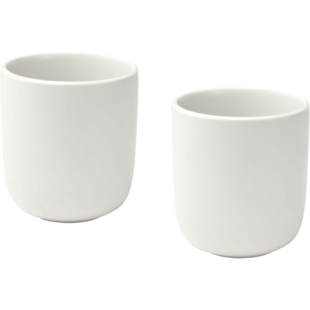 Logotrade liikelahja tuotekuva: Male 200 ml:n keraamiset kupit – 2 kpl:n sarja