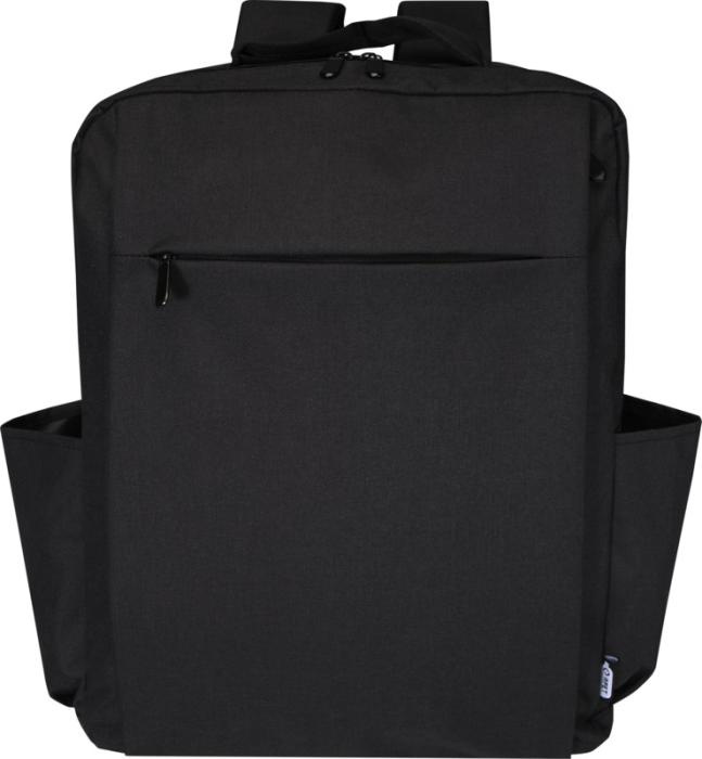 Logotrade mainostuote tuotekuva: Libra 15” GRS-kierrätetty reppu kannettavalle 15 l