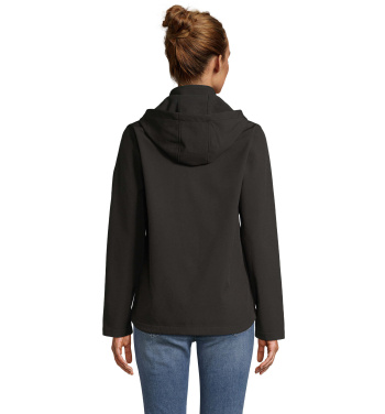 Logotrade mainoslahjat ja liikelahjat tuotekuva: RACE WOMEN HOODED JACKET