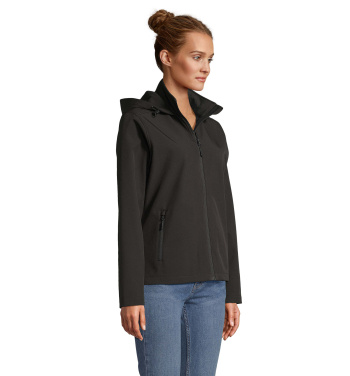 Logo trade liikelahja mainoslahja tuotekuva: RACE WOMEN HOODED JACKET