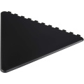 Frosty triangular recycled plastic ice scraper, Musta