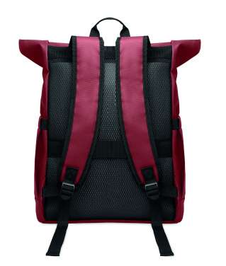 Logo trade liikelahja mainoslahja tuotekuva: Rolltop tietokonereppu 600D