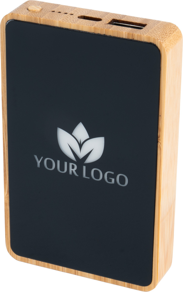 Logo trade mainoslahja kuva: Varavirtalähde 5000 mAh valaistulla logolla