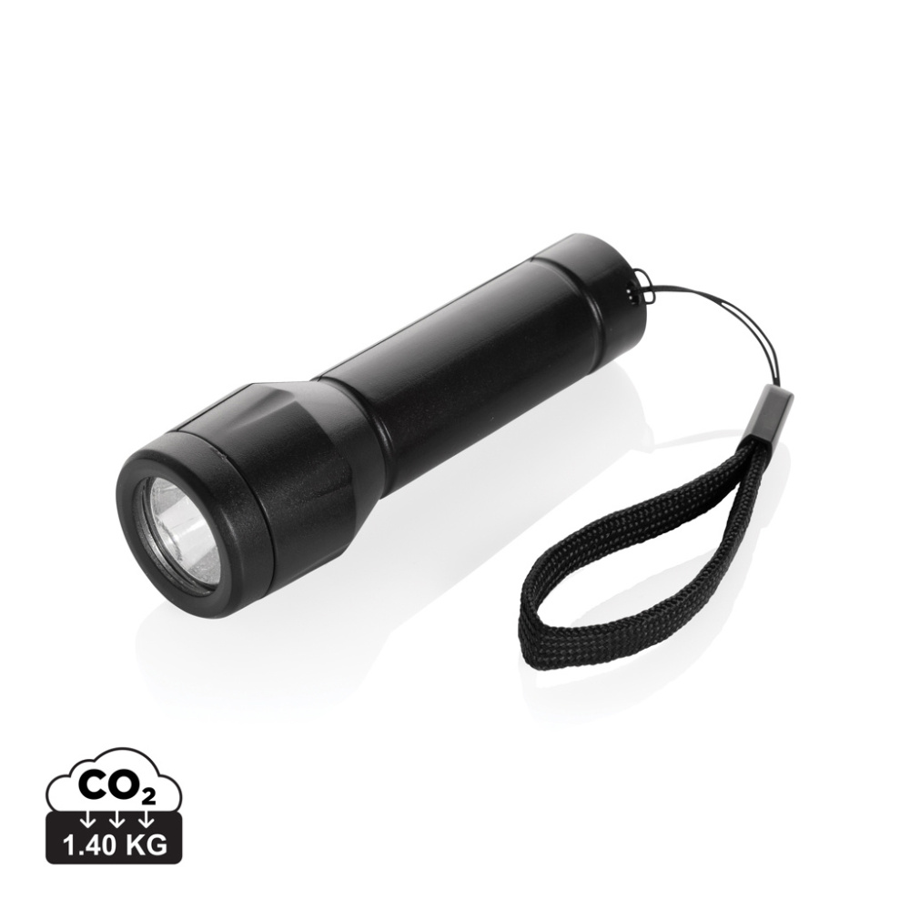 Logotrade liikelahjat mainoslahjat tuotekuva: Flara RCS -kierrätysmuovinen USB-ladattava taskulamppu