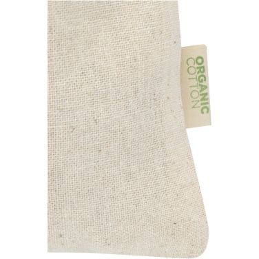 Logotrade mainoslahja tuotekuva: Odisha 140 g/m² :n OCS-sertifioitu lahjapussi – 15 x 10 cm