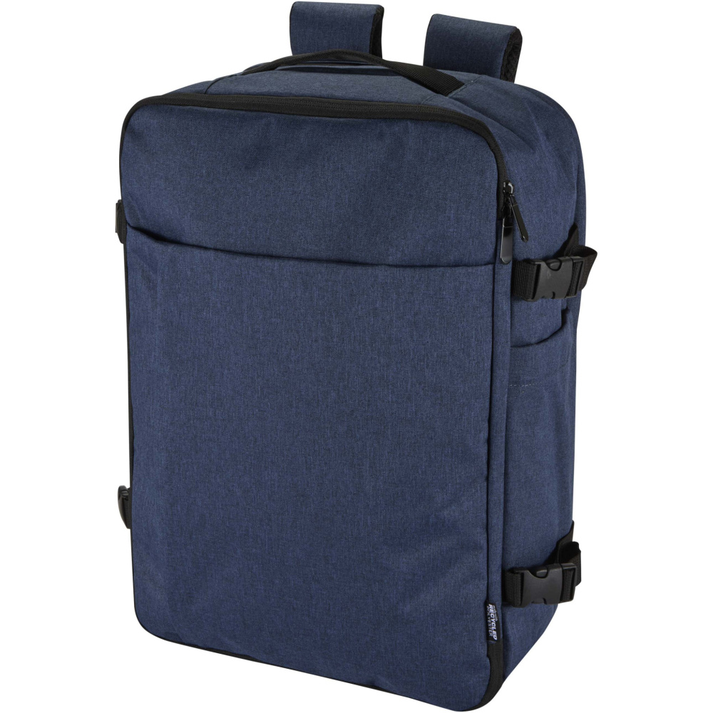 Logo trade mainostuote kuva: Libra 17" GRS-kierrätetty käsimatkatavarareppu, 25 L