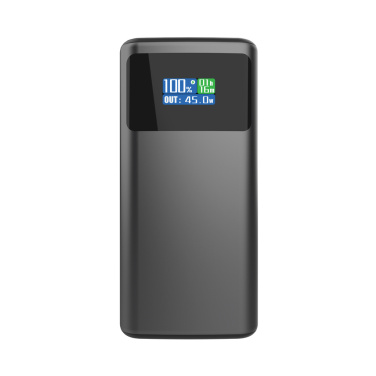 Logotrade liikelahjat mainoslahjat tuotekuva: Quantum RCS PD45W nopea 10 000 mAh -varavirtalähde näytöllä